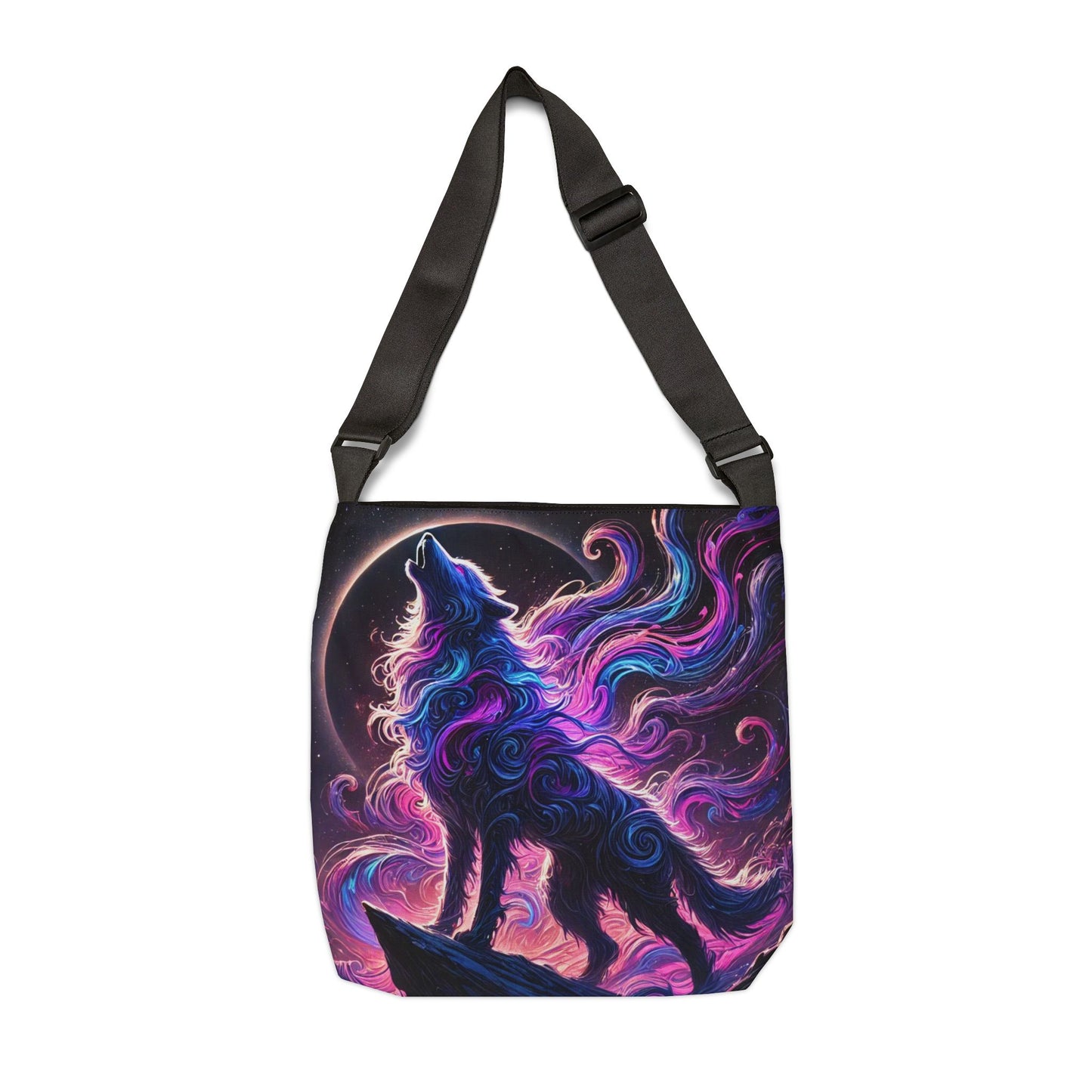 "SPIRIT WOLF"Adjustable Tote Bag (AOP)