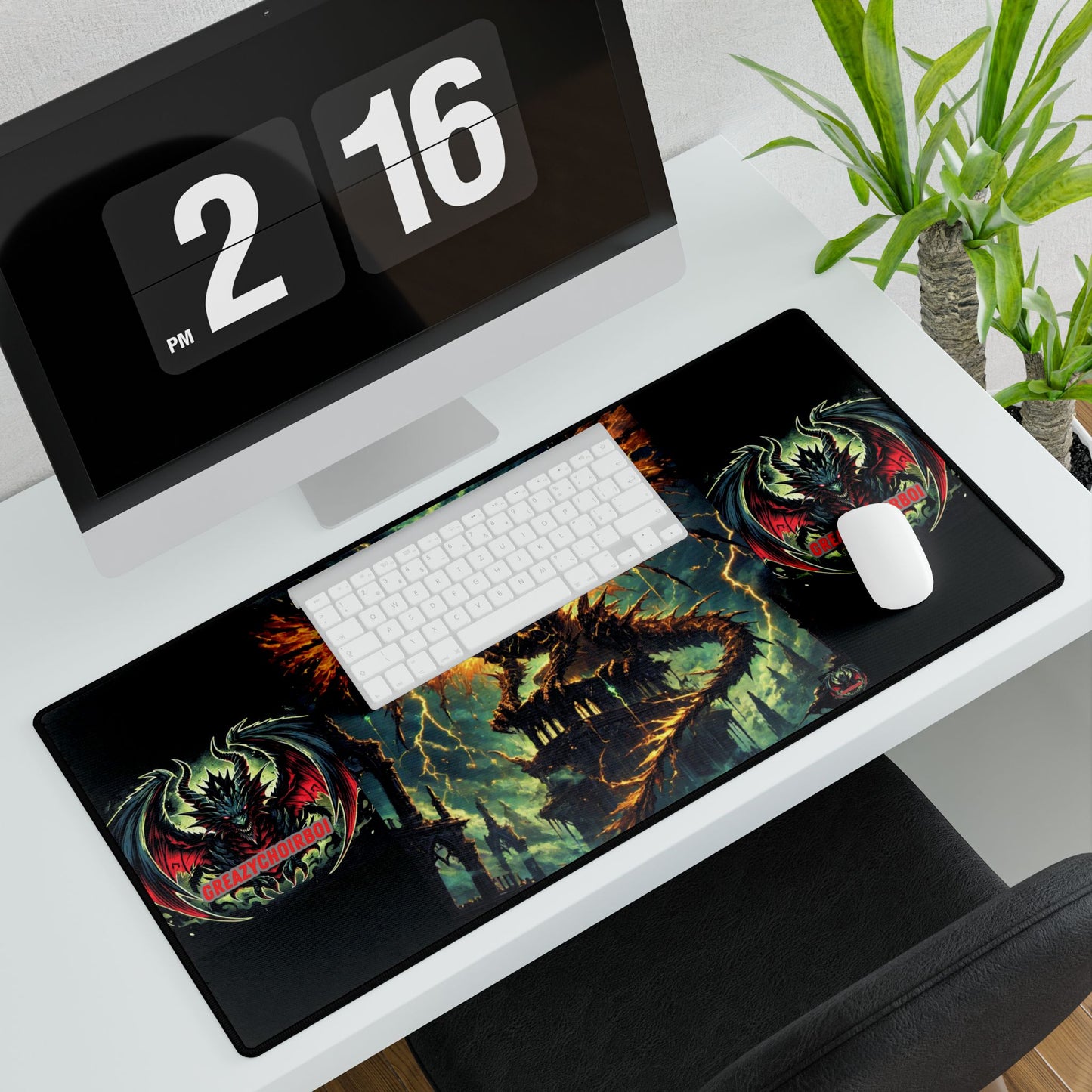 GREAZY DRAGON Desk Mat