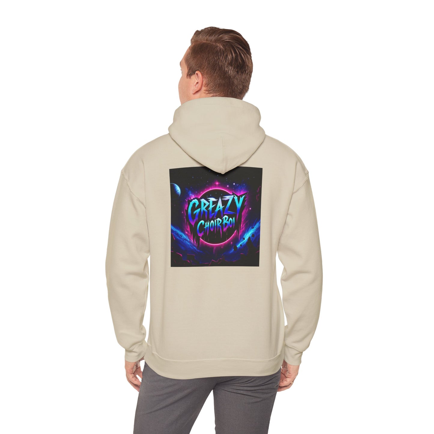 "GREAZY SMILE" Hooded Sweatshirt