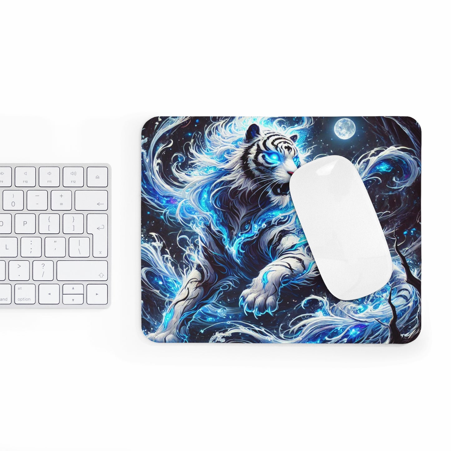 "GREAZY WHITE TIGER" Mouse Pad (EU)