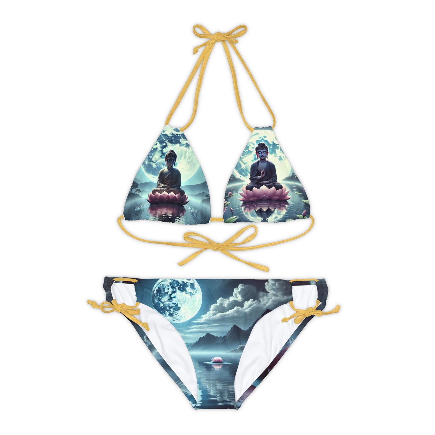 Strappy Bikini Set (AOP) Budda 💜