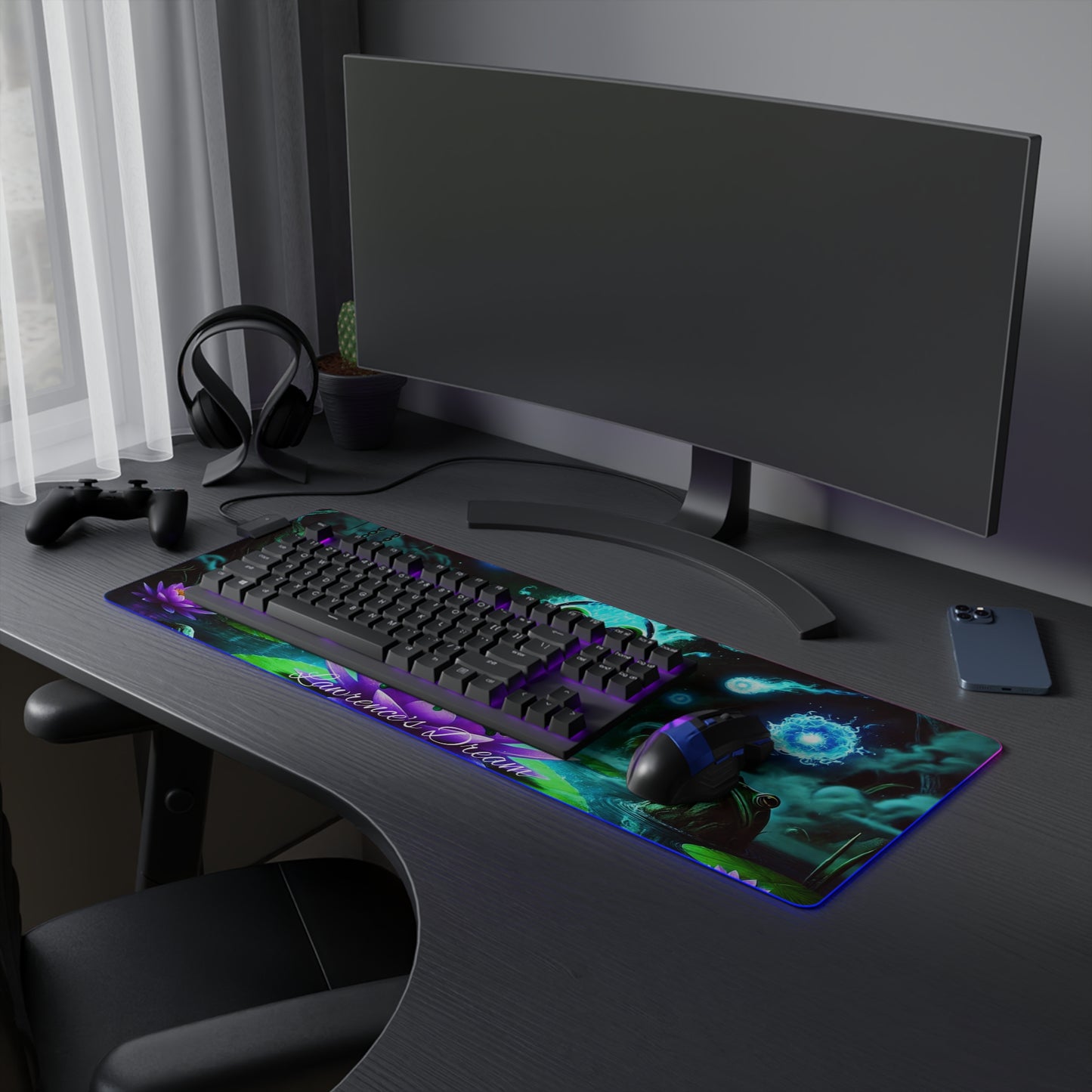 "GREAZY FROG" LED Gaming Mouse Pad