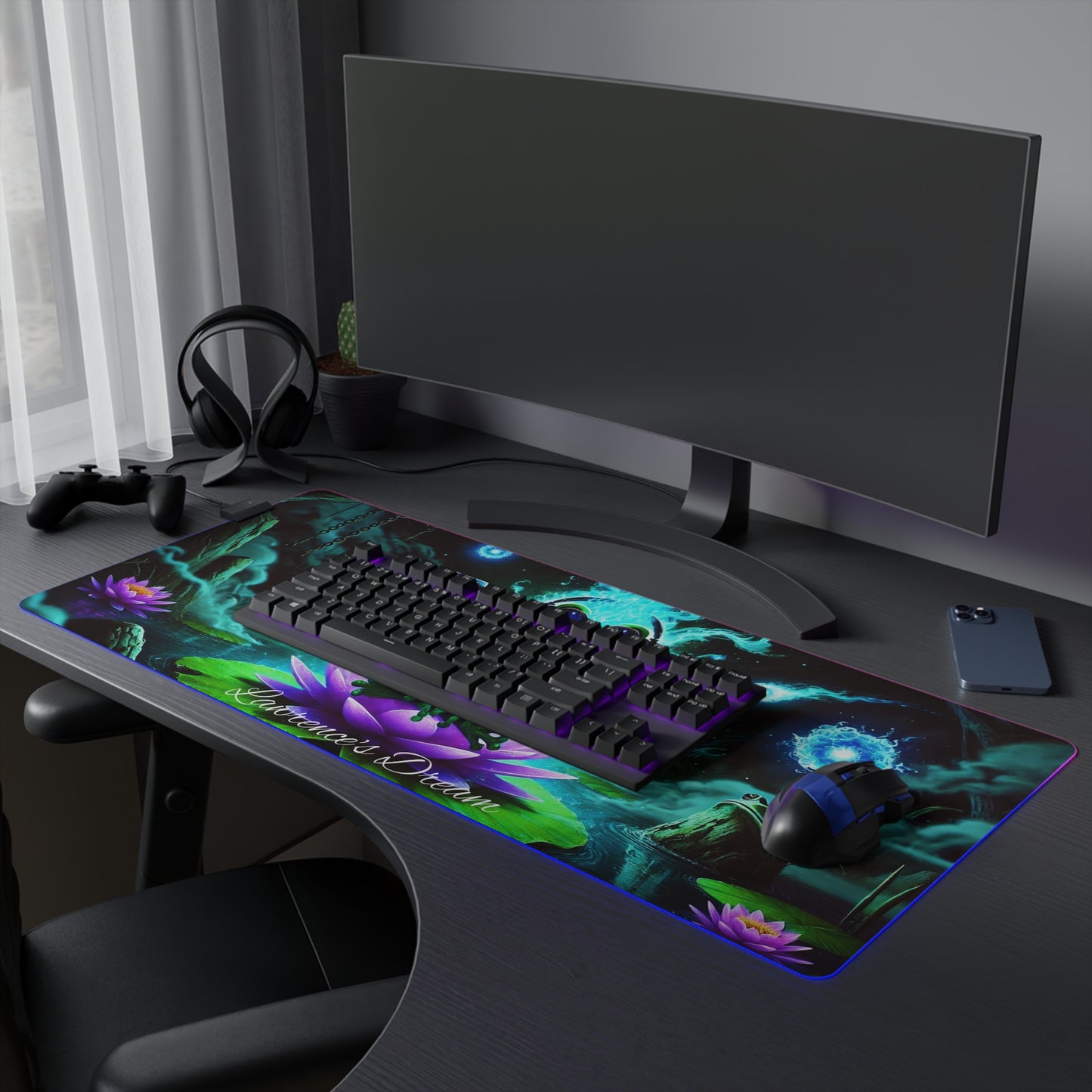 "GREAZY FROG" LED Gaming Mouse Pad