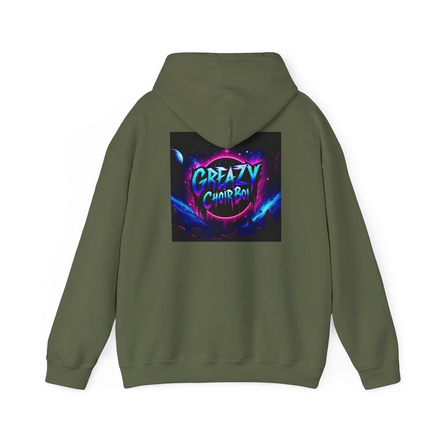 "GREAZY SMILE" Hooded Sweatshirt