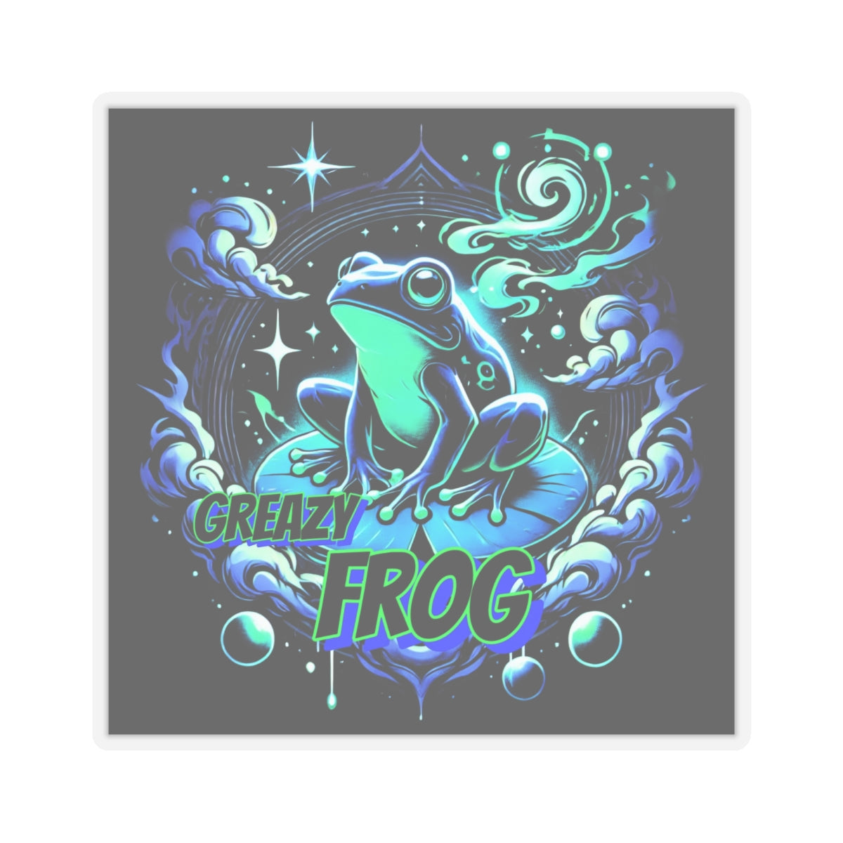 "GREAZY FROG" Sticker