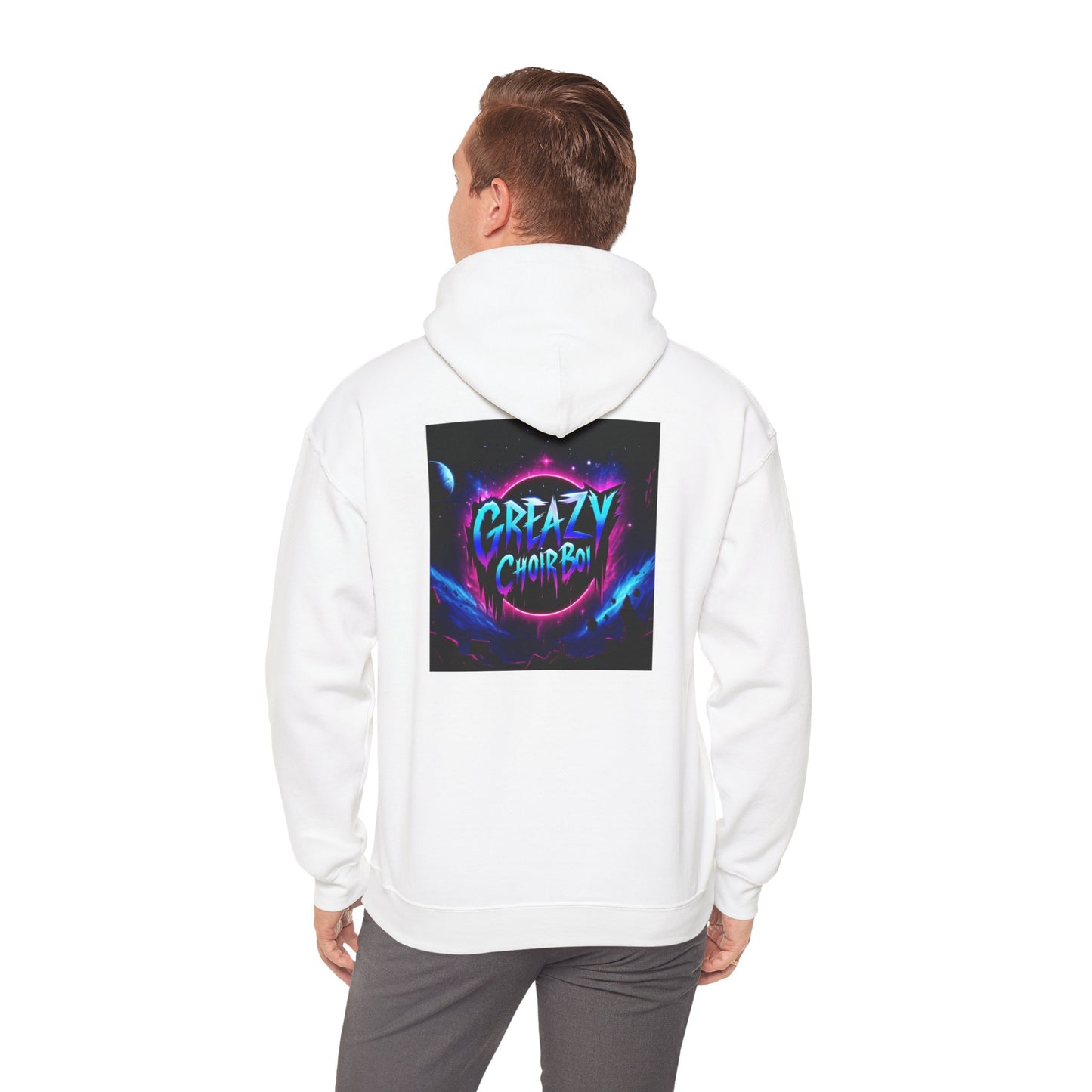 "GREAZY SMILE" Hooded Sweatshirt