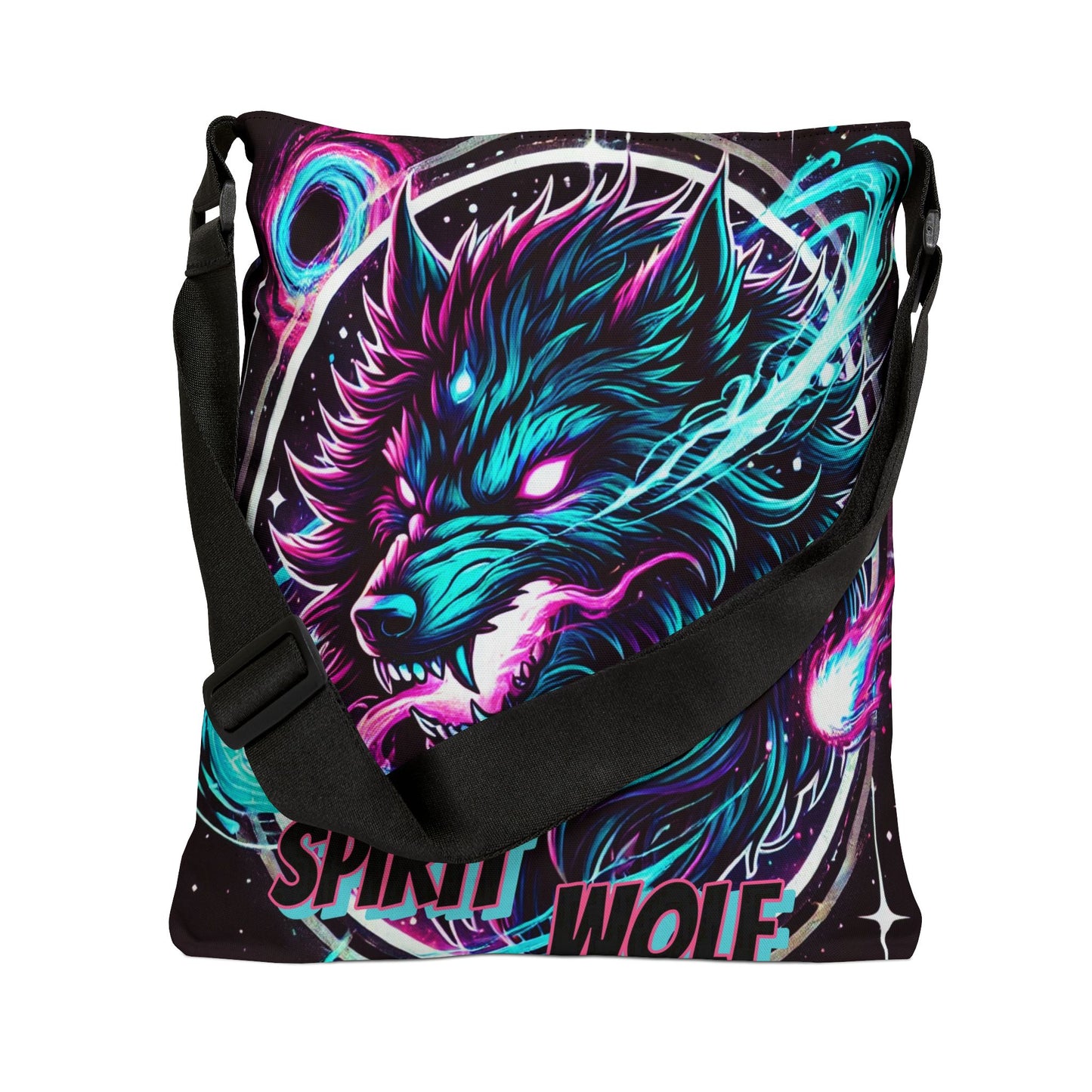 "SPIRIT WOLF"Adjustable Tote Bag (AOP)