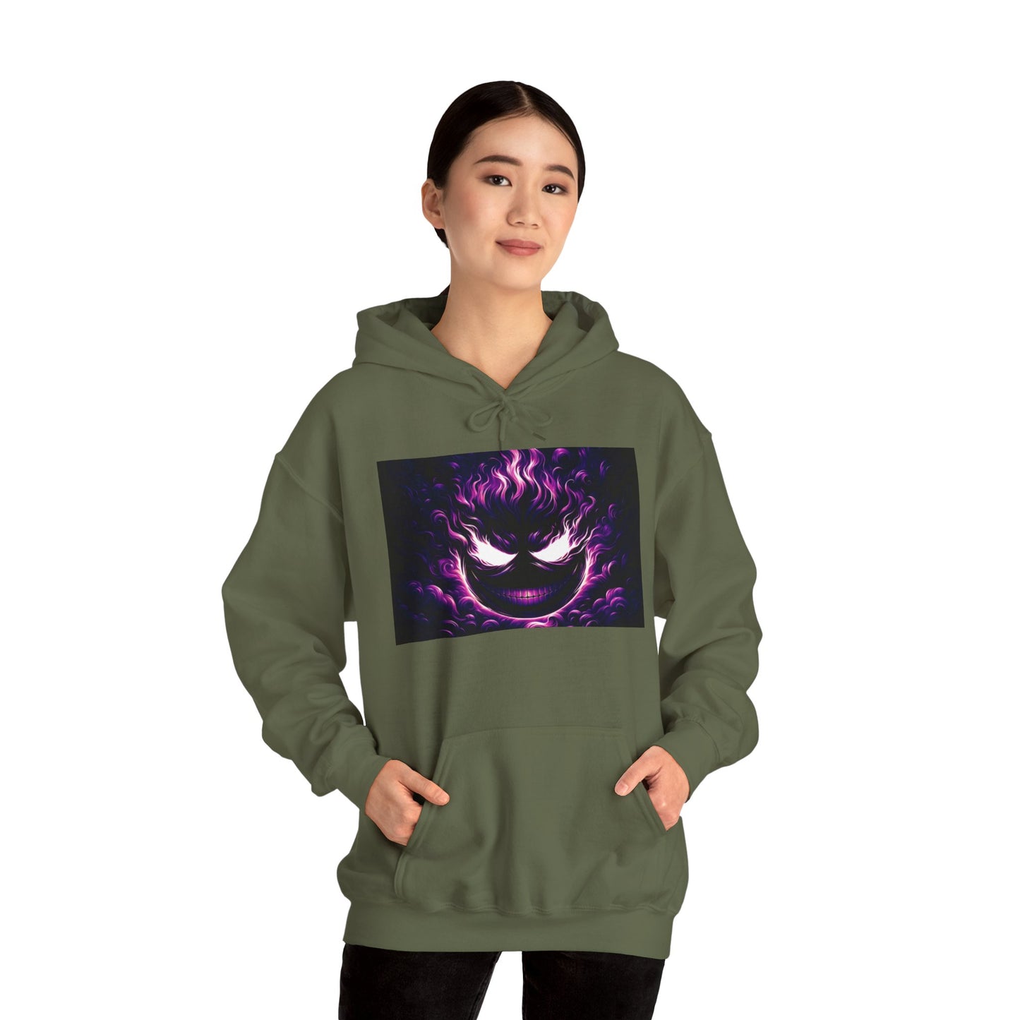 "GREAZY SMILE" Hooded Sweatshirt