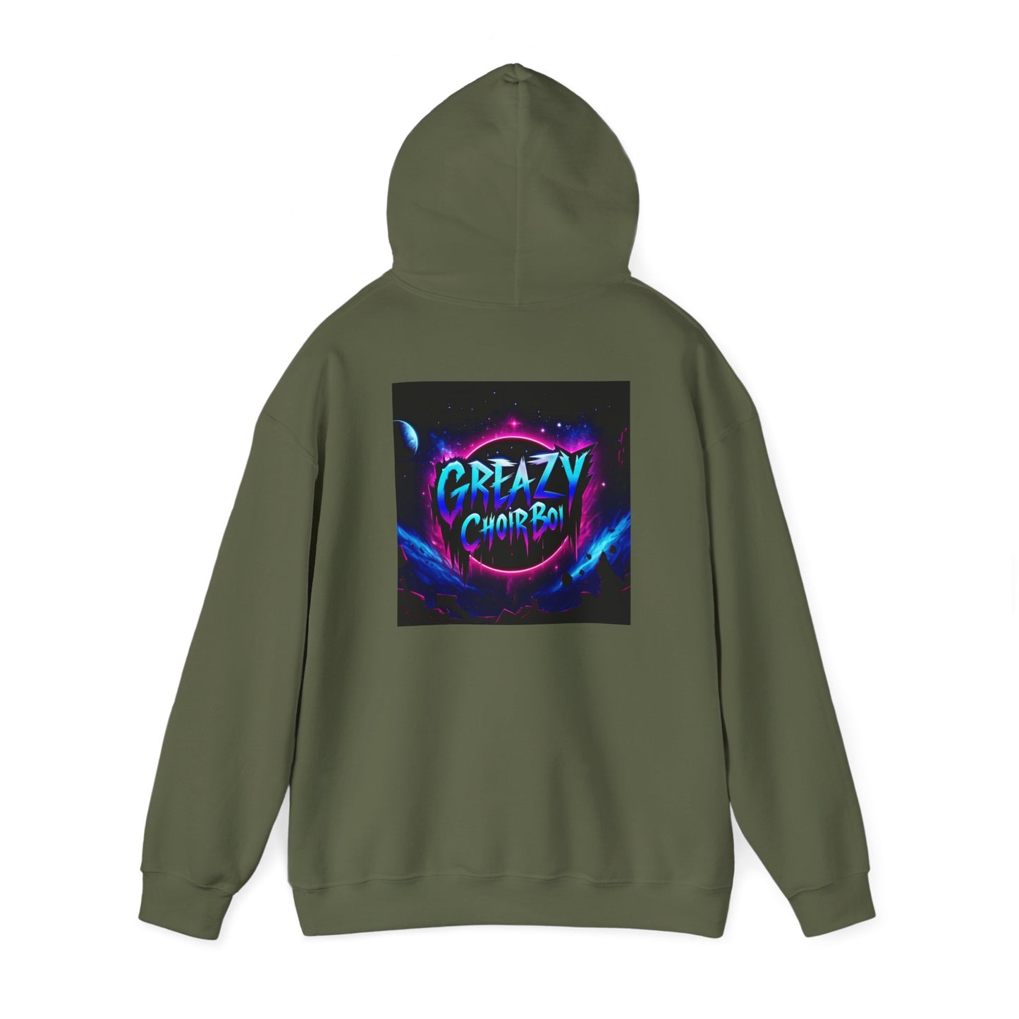 "GREAZY SMILE" Hooded Sweatshirt