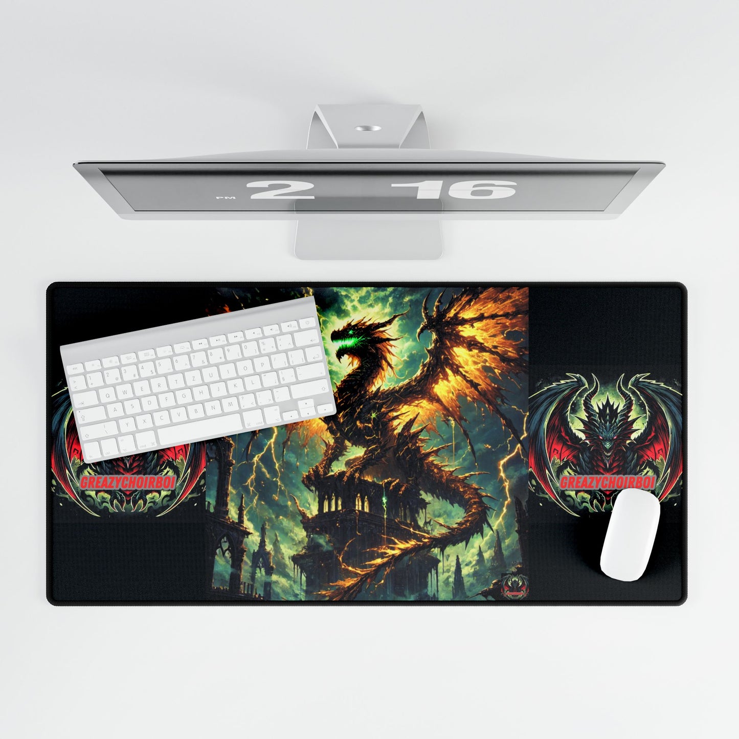 GREAZY DRAGON Desk Mat