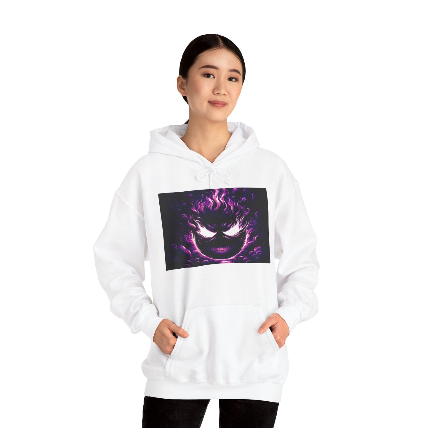 "GREAZY SMILE" Hooded Sweatshirt