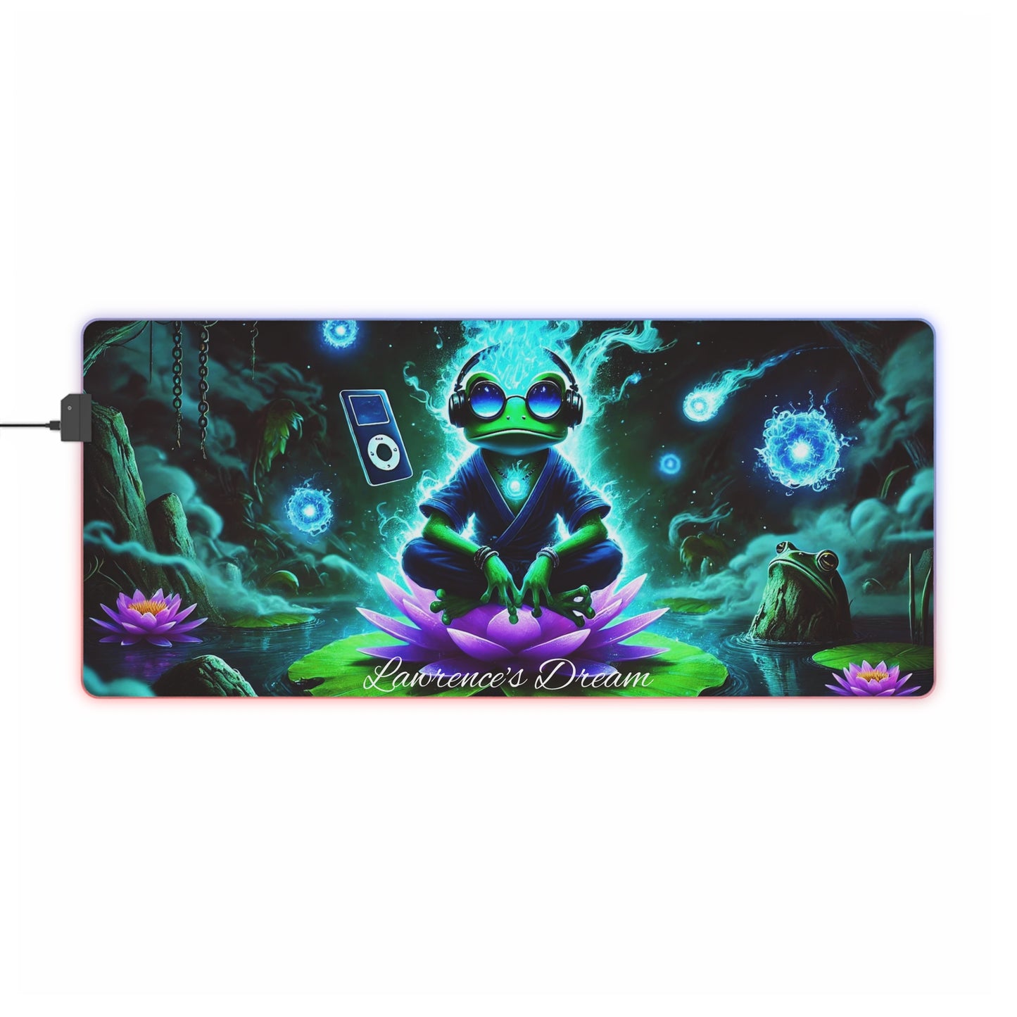 "GREAZY FROG" LED Gaming Mouse Pad