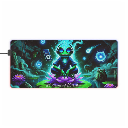 "GREAZY FROG" LED Gaming Mouse Pad