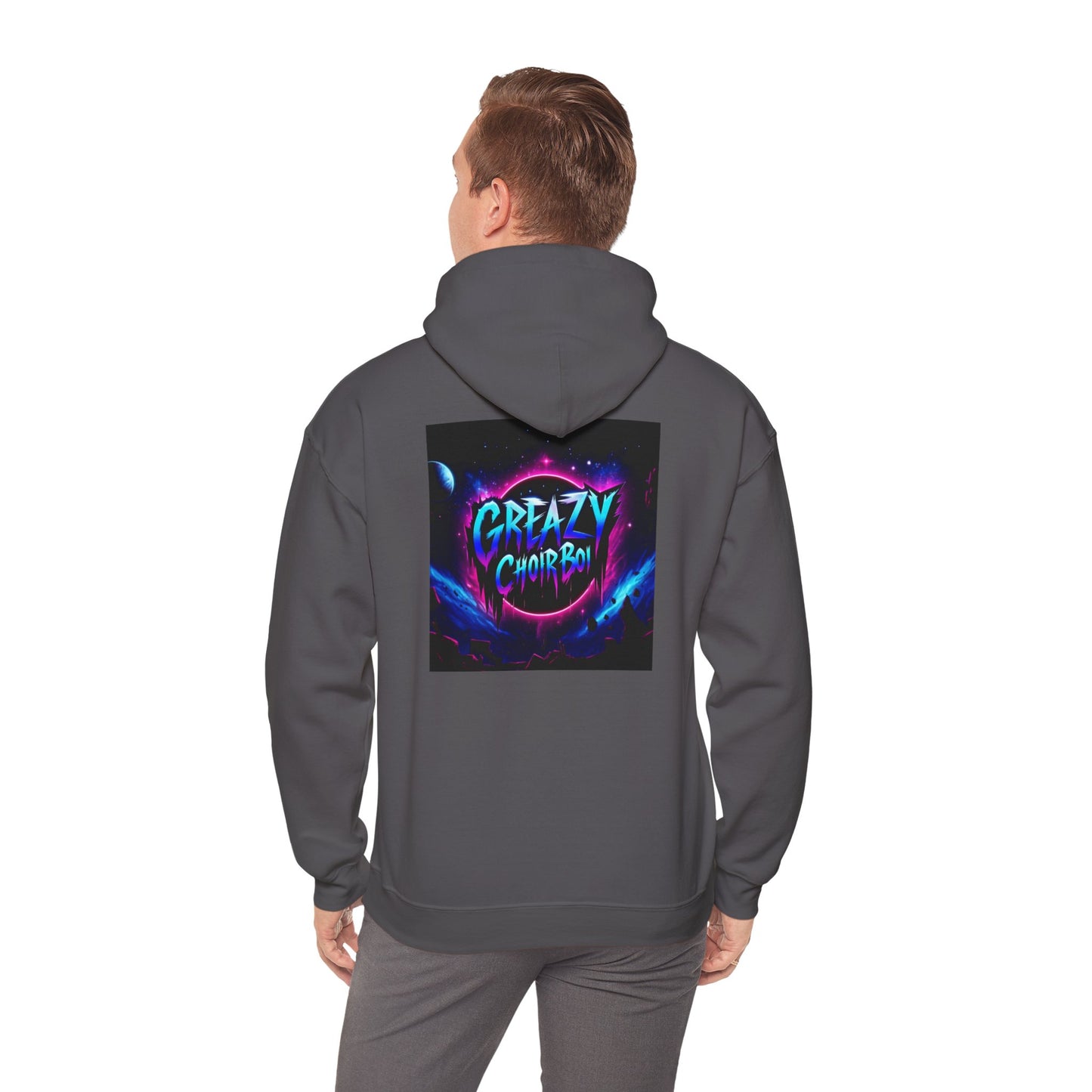 "GREAZY SMILE" Hooded Sweatshirt