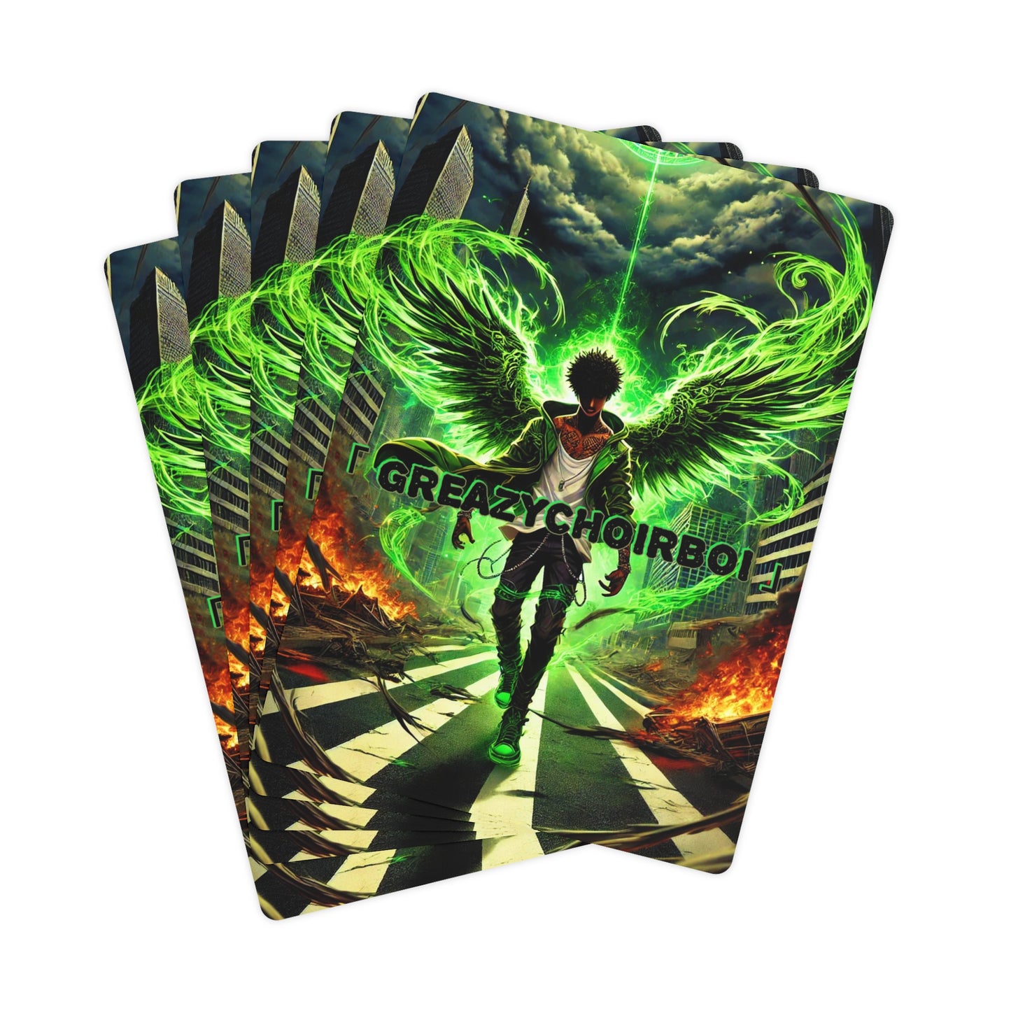 "GREAZY ANGEL" Poker Cards