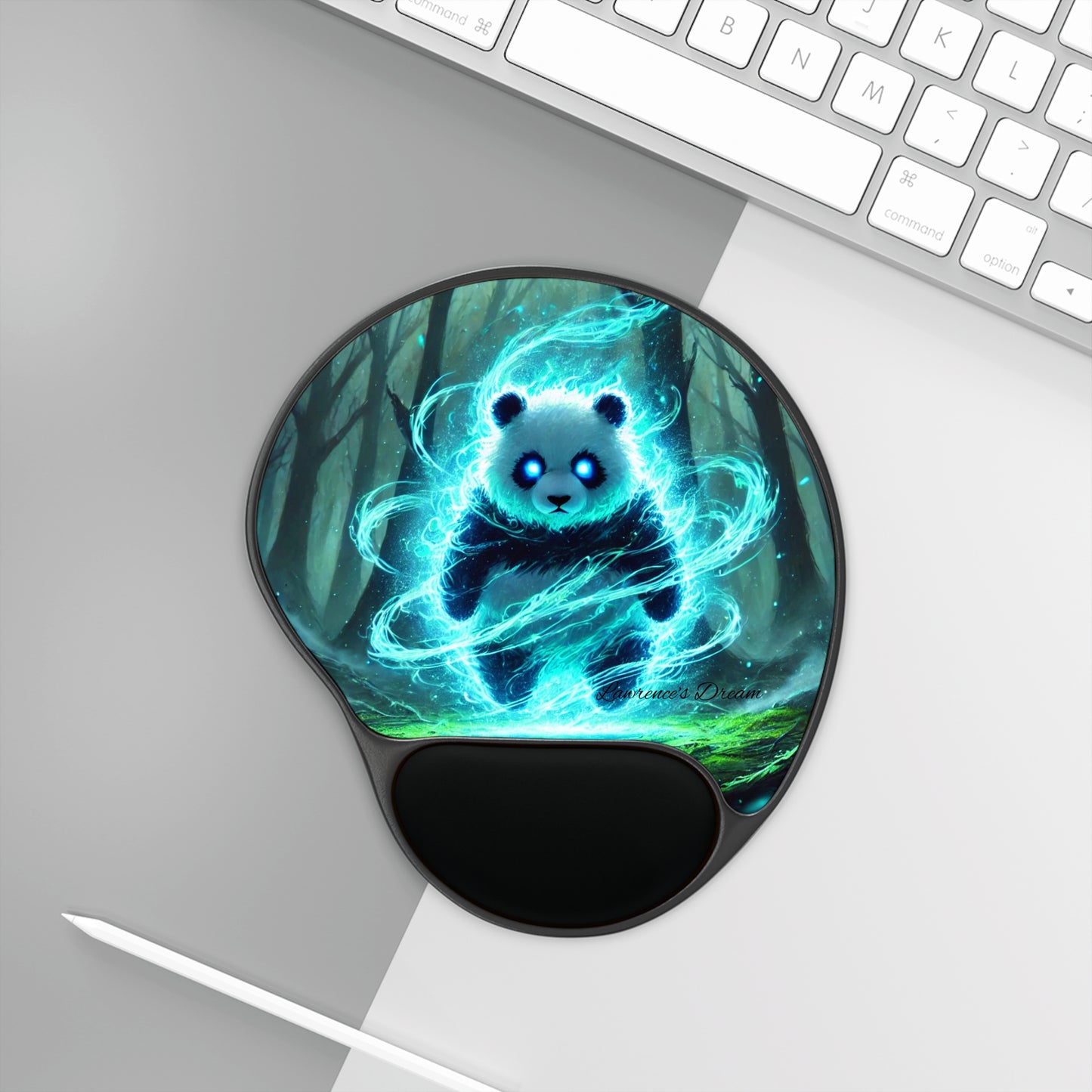 "GREAZY PANDA" Mouse Pad With Wrist Rest