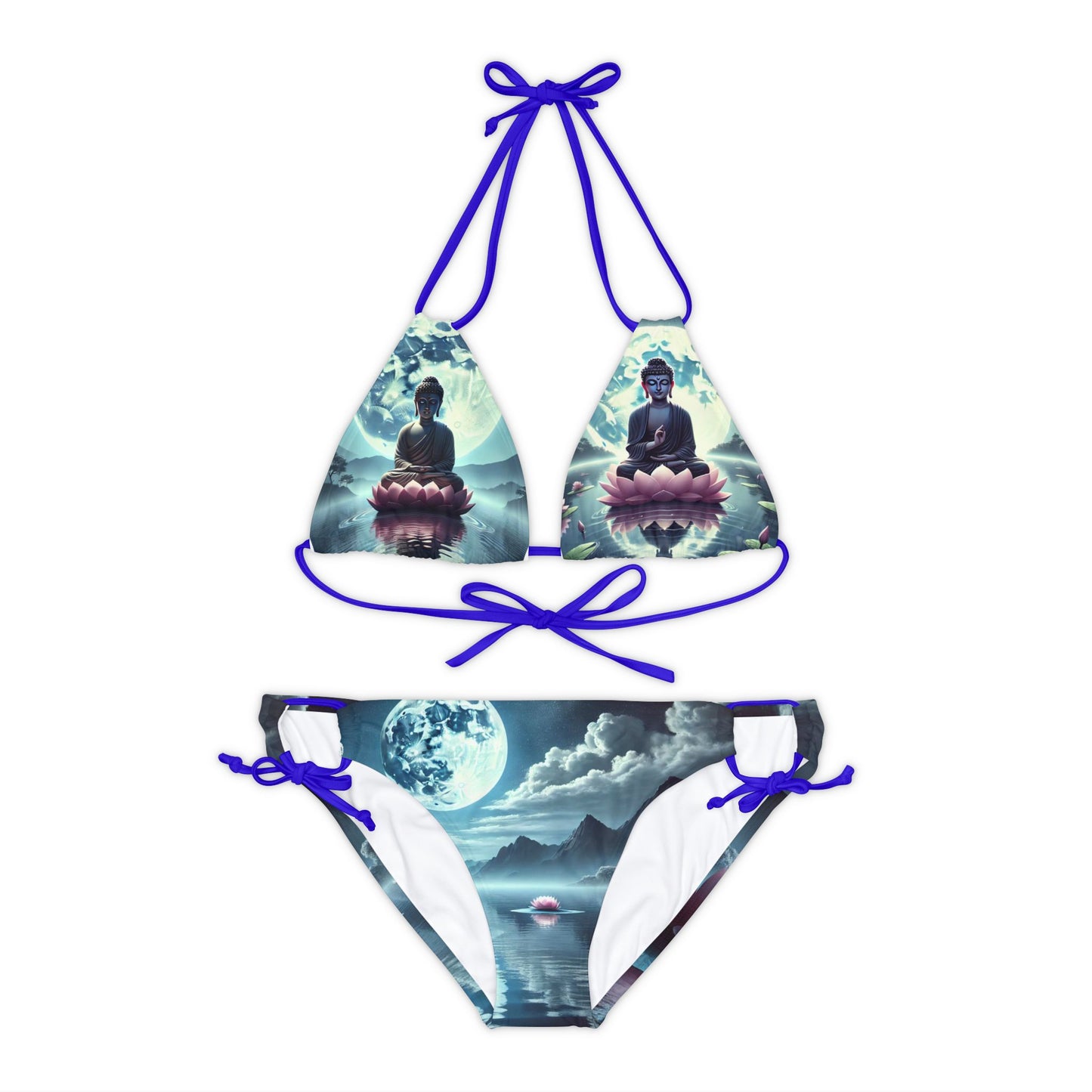 Strappy Bikini Set (AOP) Budda 💜