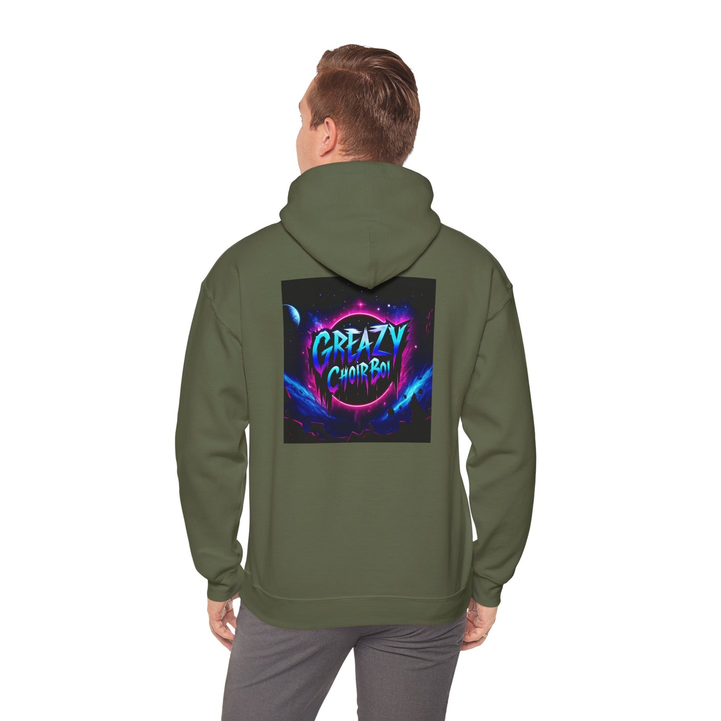 "GREAZY SMILE" Hooded Sweatshirt