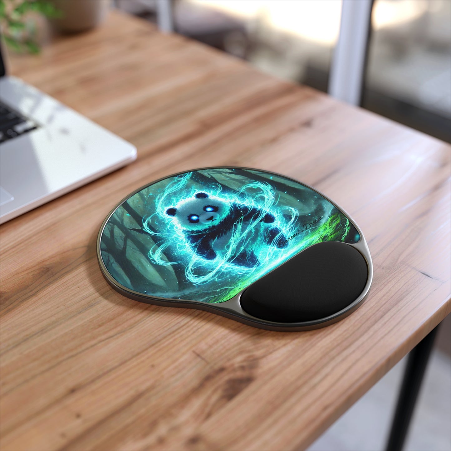 "GREAZY PANDA" Mouse Pad With Wrist Rest