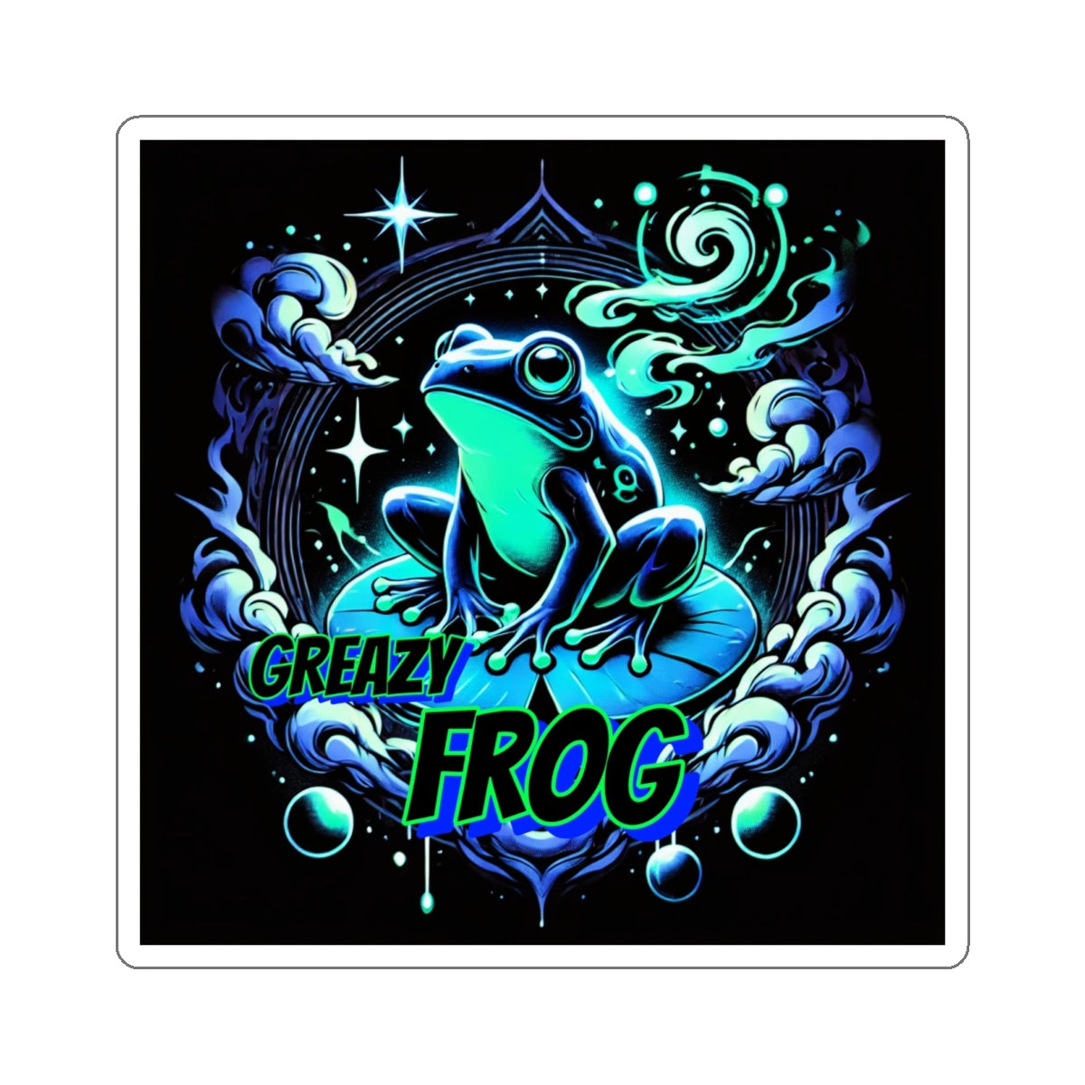 "GREAZY FROG" Sticker