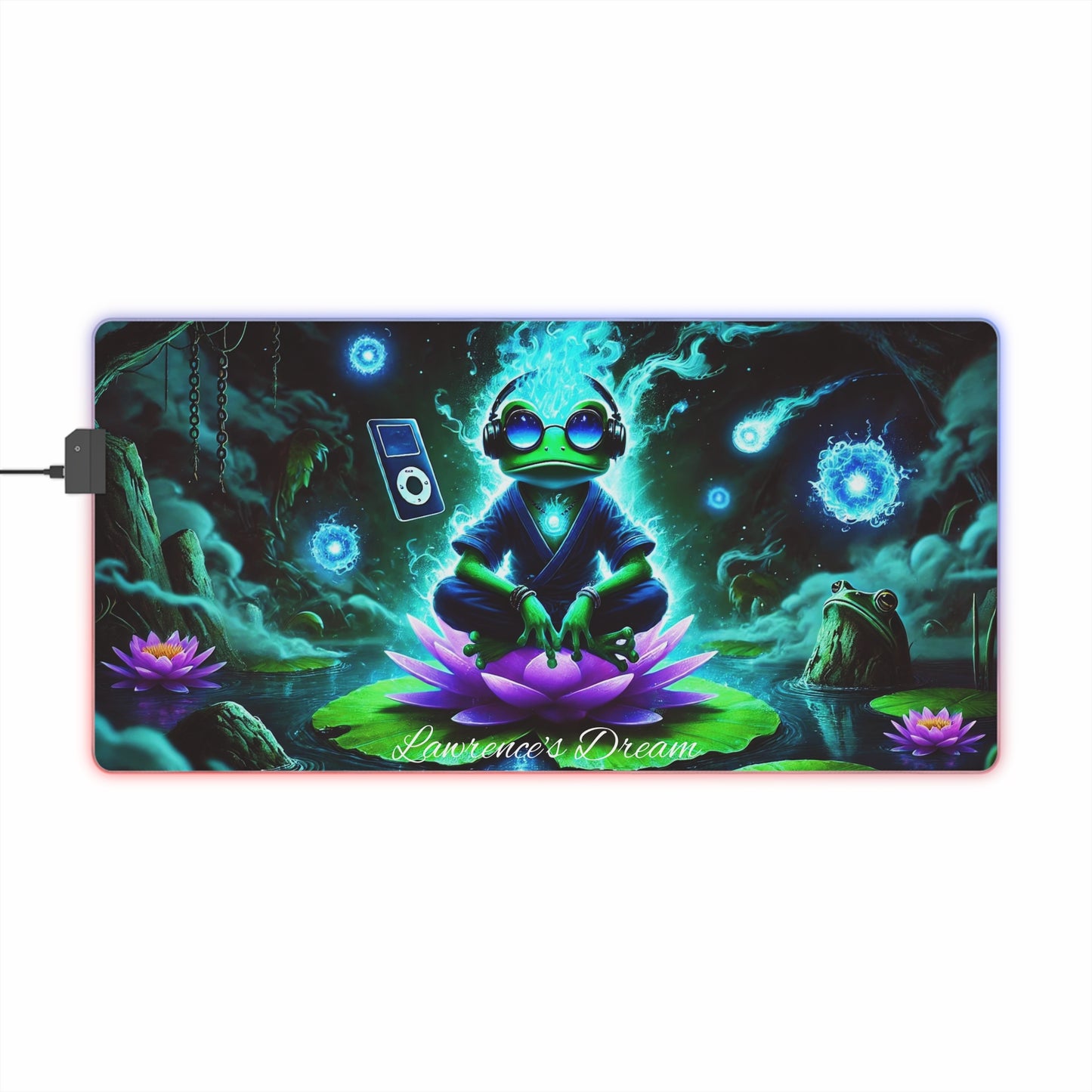 "GREAZY FROG" LED Gaming Mouse Pad