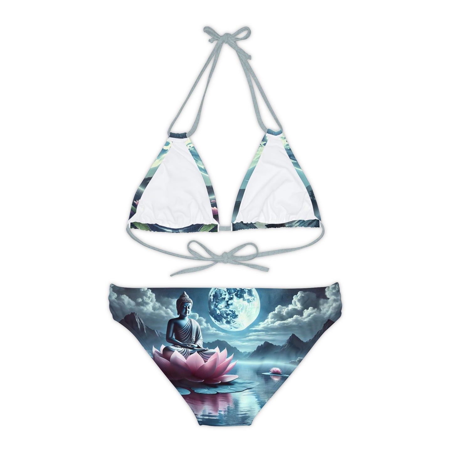 Strappy Bikini Set (AOP) Budda 💜