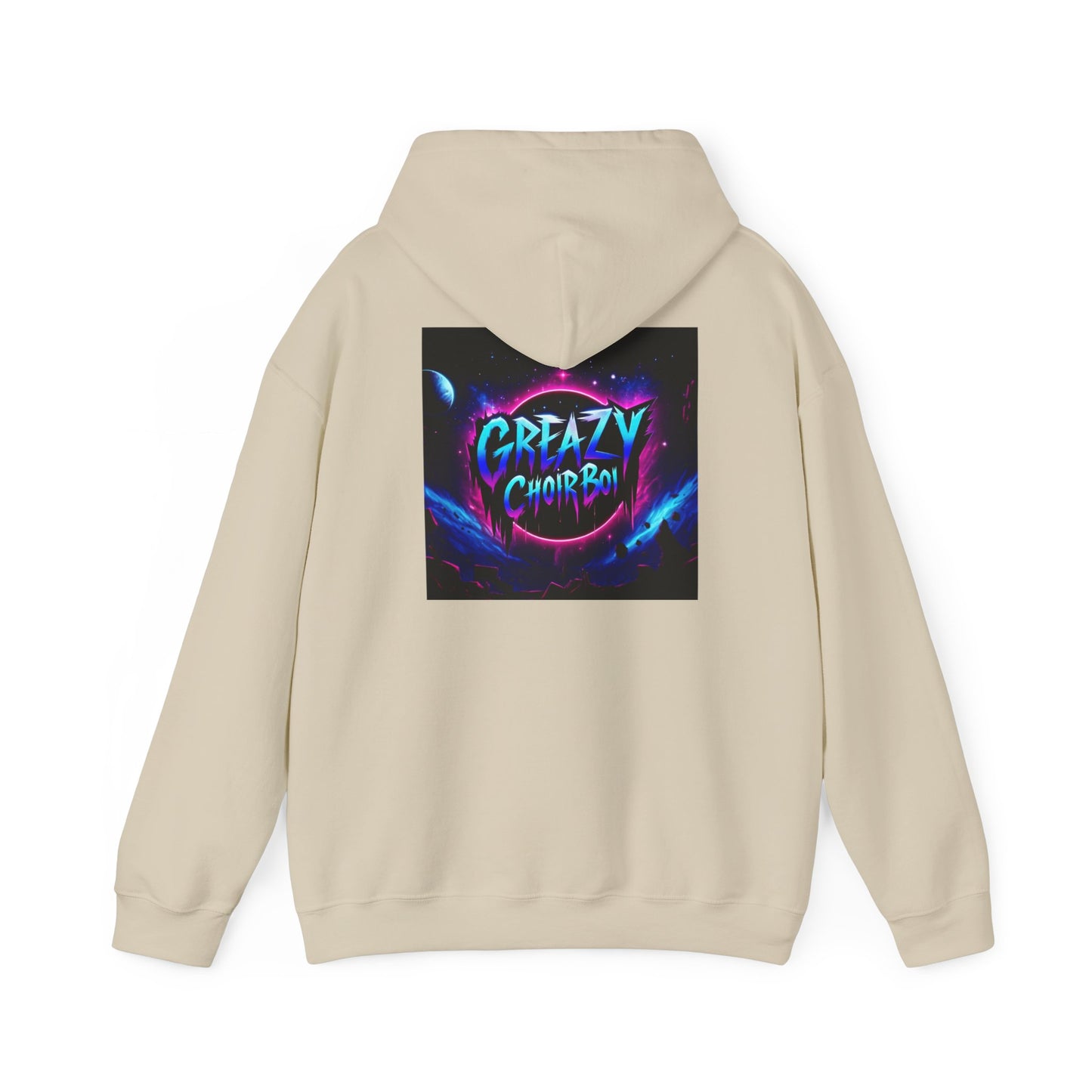 "GREAZY SMILE" Hooded Sweatshirt