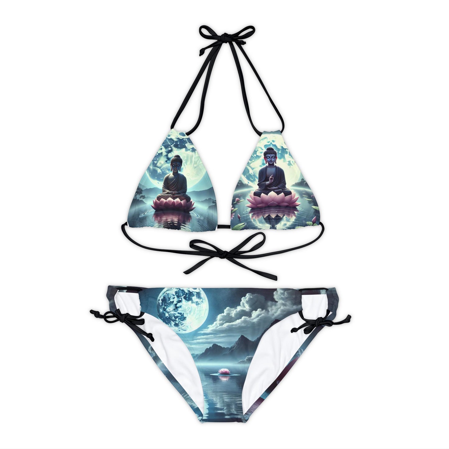 Strappy Bikini Set (AOP) Budda 💜