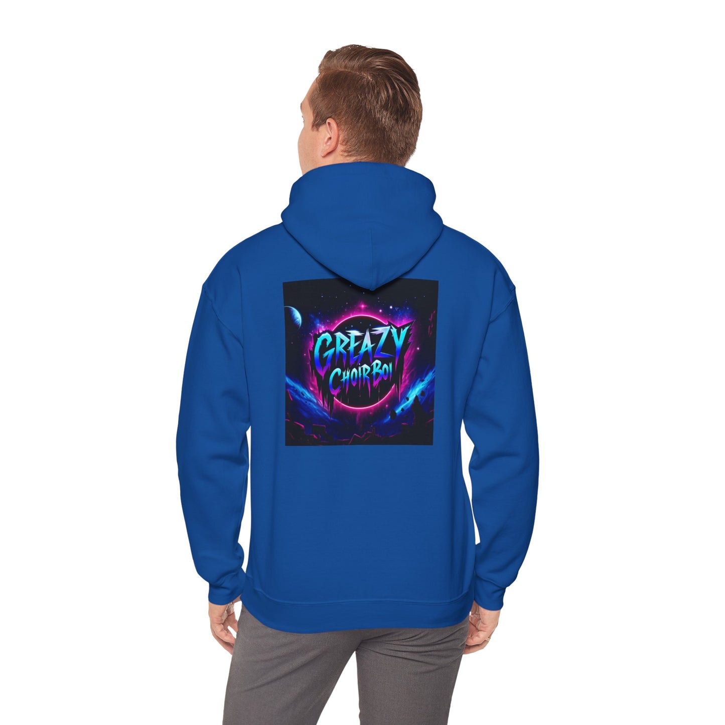 "GREAZY SMILE" Hooded Sweatshirt