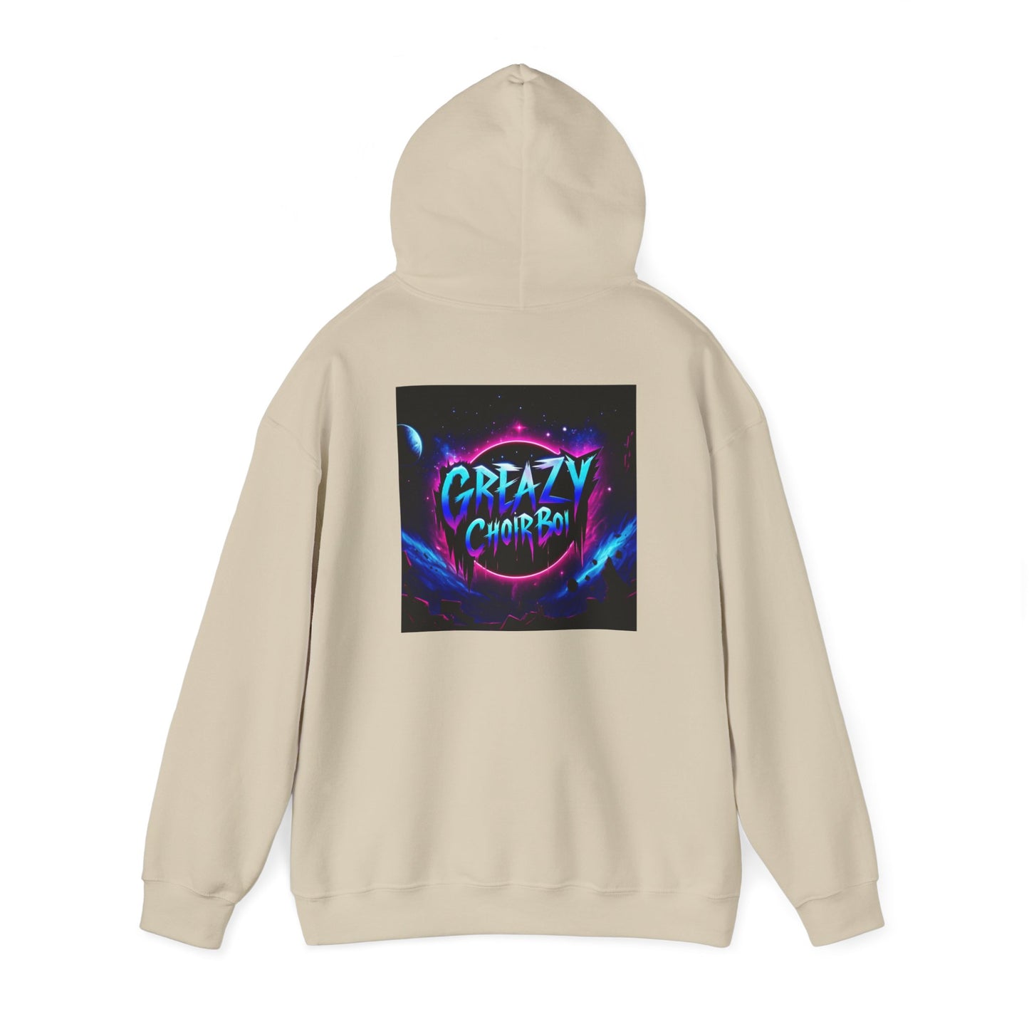 "GREAZY SMILE" Hooded Sweatshirt