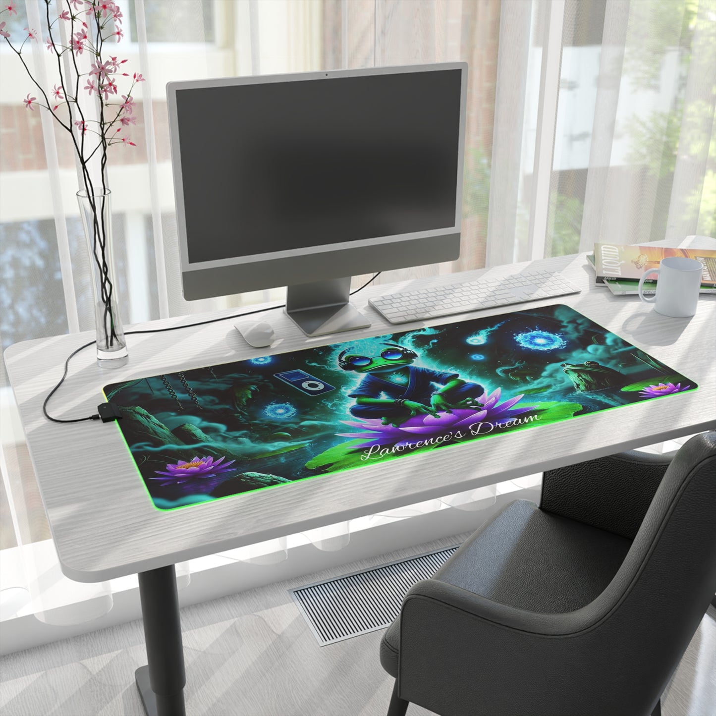 "GREAZY FROG" LED Gaming Mouse Pad